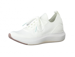 Tamaris Fashletics slip-on sneaker, witte mesh, uitneembare binnenzool, ultralicht en 100% comfort - €69.95