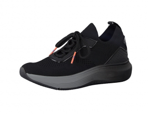 Tamaris Fashletics slip-on sneaker, zwarte mesh, uitneembare binnenzool, ultralicht en 100% comfort - €69.95 